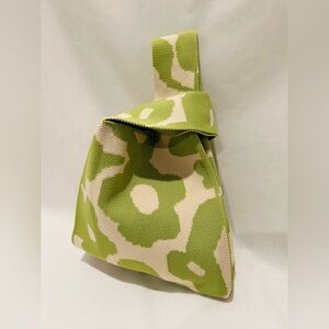 Knit Japanese Style Small Handbag Purse New, 3 Available Colors